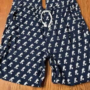 Disney Navy Blue and White with White Mickey Print lounge pants size large
